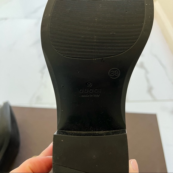 GUCCI Interlocking G Logo Rubber Rainboots 38 - Picture 12 of 13